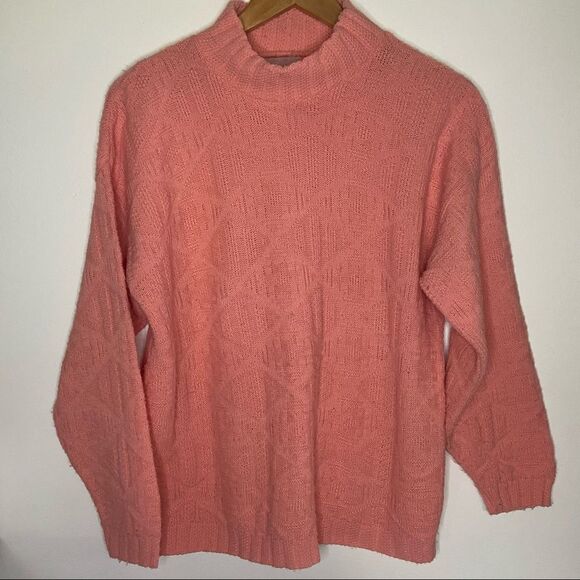 Vintage Spunky Coral/Pink Sweater - Picture 6 of 10